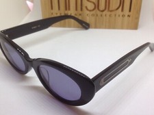 RARE VINTAGE MATSUDA BLACK/GREY/SILVER SUNGLASS 10614 BK XA 51-20-145 PRISTINE