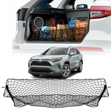For Toyota RAV4 XLE SE LE Rear Truck Bed Cargo Net Elastic Storage Mesh & Hook