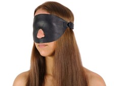 Extrem Bang Blindfold - Premium Nappa-Leder Augenbinde Echtleder Augenmaske
