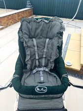 Vintage Silver Cross Pram/Pushchair. Adjustable back. Green/White Gingham.