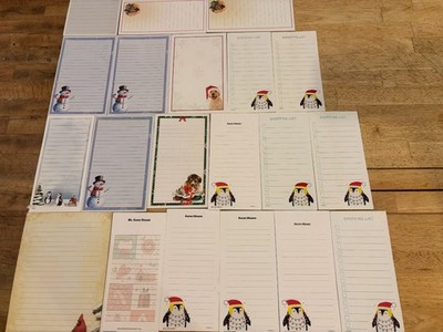 Christmas Winter Holiday - Charity Writing Paper Notepads - Lot of 20