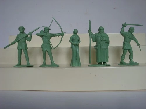 Marx 1950's Robin Hood Play Set / Complete Matched Set of 60mm Character Figures