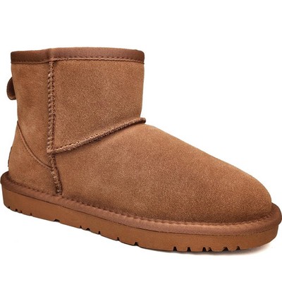 La Conte Damen Braune Wildlederstiefeletten Freizeit LAC6563-20244CHE