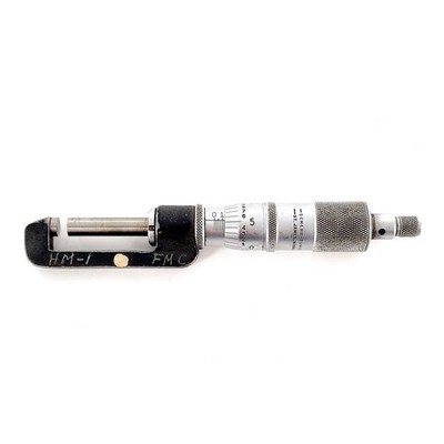 Scherr-Tumico Narrow Frame 0-1'' Outside Micrometer Machinist Measuring Tool