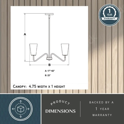 Vaxcel Lighting H0284 Beverly 5 Light 23"W Chandelier - Brass - Picture 11 of 12