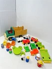 Vtg Fisher Price Little People Figures Cars Furniture Truck Chairs + + Lot x 25