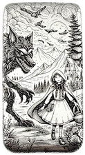 10 ozt 999 Fine Silver Art Bar- RIDING HOOD - ADAMO TECHNE - Limited Edition 88.87 per troy oz