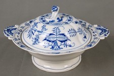Antike Meissen Terrine „Zwiebelmuster“ – 19. Jahrhundert