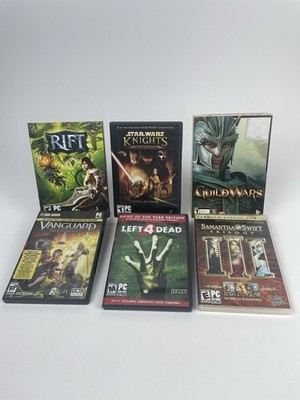 PC Gaming Lot 6 Games Star Wars Guild Wars Vanguard Rift Left 4 Dead Samantha