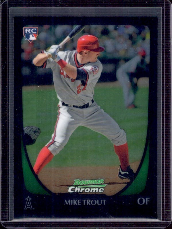 MIKE TROUT 2011 Bowman Chrome Draft #101 Rookie RC Los Angeles Angels