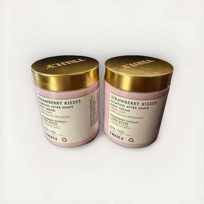 Truly Beauty Strawberry Kisses Plumping After Shave Body Cream 6 fl oz 2 Jars