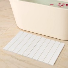 Foldable Bath Mat Diatomite Stone Floor Mat with NonSlip Surface, Ideal 60x40 cm