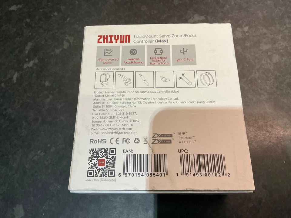 Zhiyun CMF-04 TransMount Servo Zoom / Focus Controller (Max) New In Box - Image 2 of 3