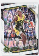 2025 Panini Prizm WNBA #125 Erica Wheeler White Seismic Prizms
