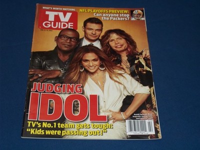 2012 JANUARY 9 TV GUIDE MAGAZINE - AMERICAN IDOL FRONT COVER - H 10467
