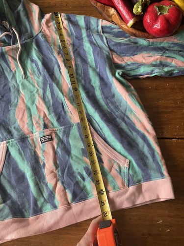 Neu ohne Etikett Adidas Originals UO R.Y.V. Hoodie Pullover In Vapor Pink Multi Größe XL - Bild 10 von 11
