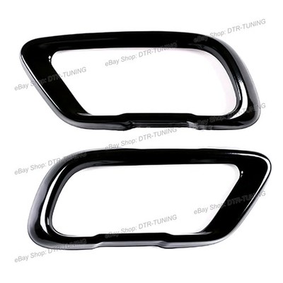Black Exhaust Muffler Tail Pipe Covers For BMW X5 G05 X6 G06 X7