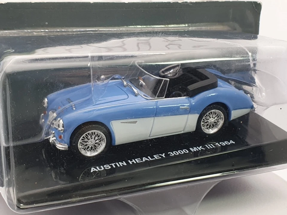 Austin Healey 3000 MK III Edicola 1/43 Azzurro 1964 - Immagine 2 di 3