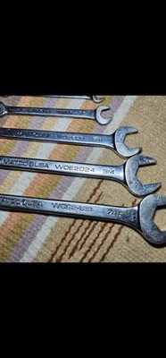 Matco Tools 5 Piece SAE Combination Matco Wrench Set See Photos Tools Pre Owned