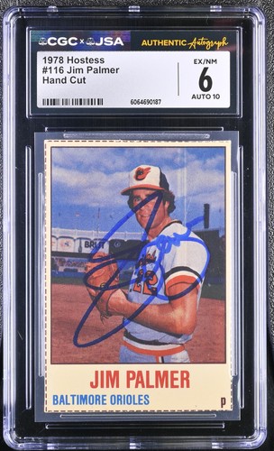 Jim Palmer [Hand Cut] #116 card from 1978 Hostess