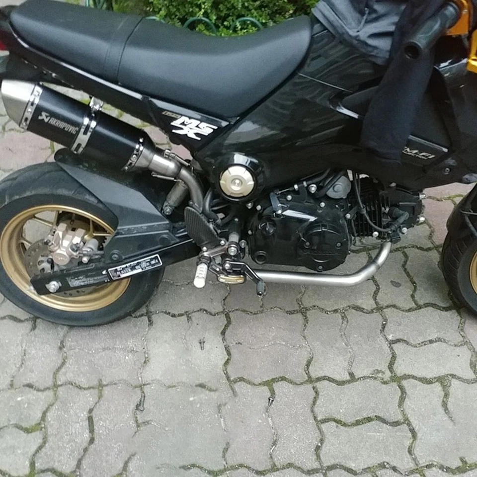 Tubo de escape delantero de montaje alto para motocicleta apto para HONDA Grom125 MSX125 2013-2019 Foto 4 de 4