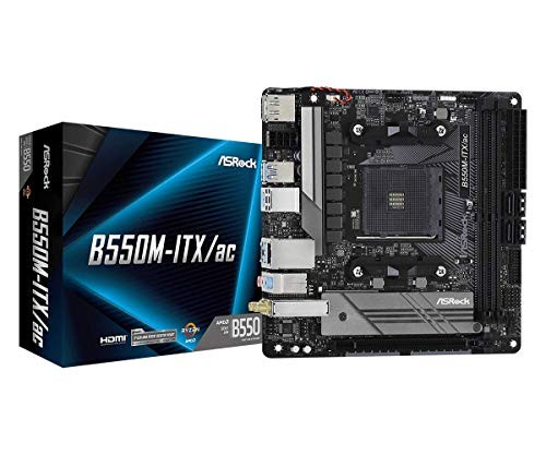 ASRock B550M-ITX/ac Desktop Motherboard AMD B550 Chipset
