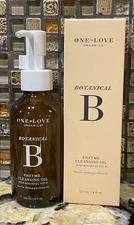 One Love Oranics Botanical B Enzyme Cleansing Oil + Makeup Remover, 4oz / 120ml