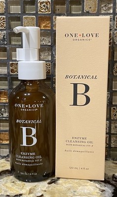 One Love Oranics Botanical B Enzyme Cleansing Oil + Makeup Remover, 4oz / 120ml