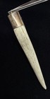 Wicked Old Pawn Sterling Turquoise Native American Deer Antler Tip Pendant — photo 3