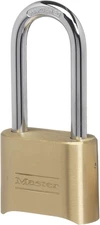 Master Lock Brass Combination Lock, Gate Lock for Outdoor Fence or Shed, Customi