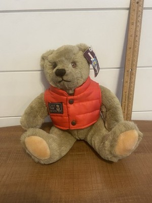 GUND Bialosky Bear Teddy Bear Save the Bears Red Vest 8'' Sitting Plush 1982-4