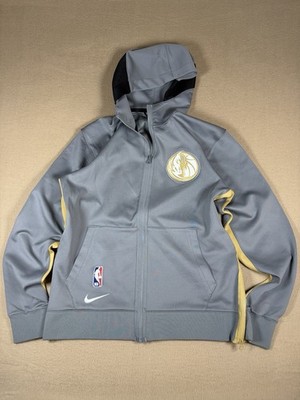 Men's Dallas Mavericks Nike Gray 2020/21 City Edition Showtime Full-Zip Hoodie M