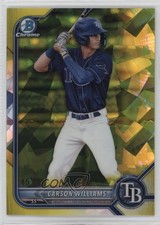 2022 Bowman Chrome Draft Sapphire Edition Yellow 45/99 Carson Williams 8v4
