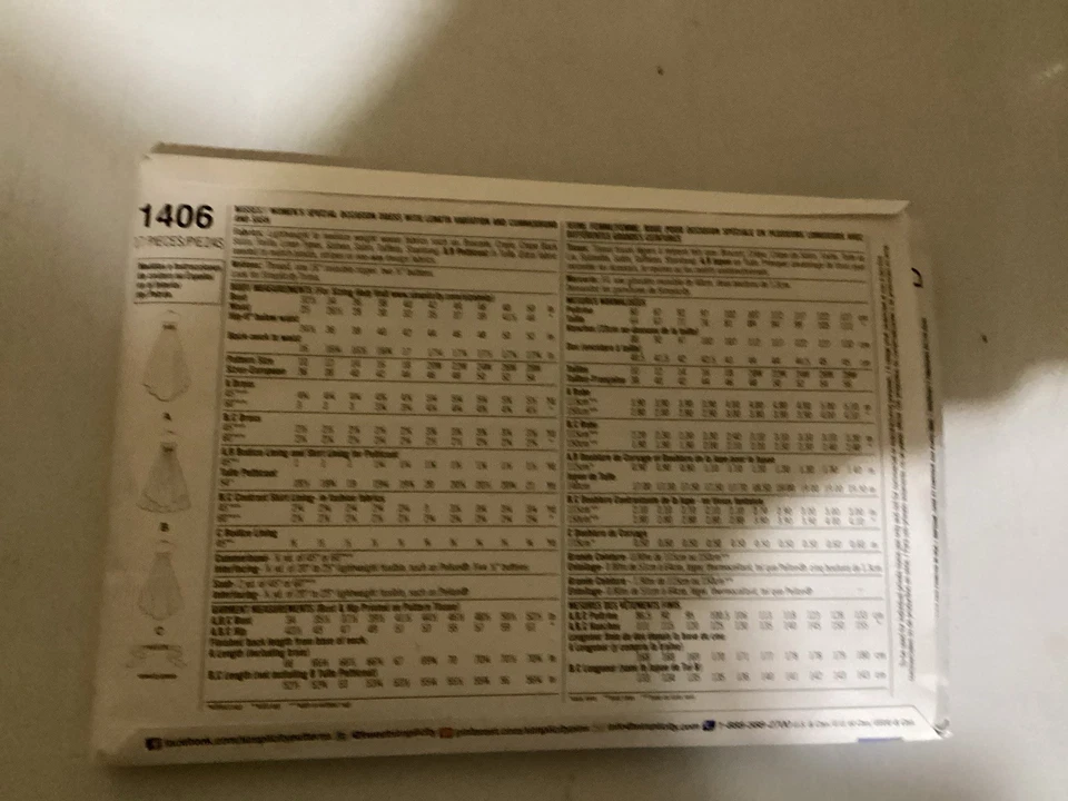 Simplicity Pattern 1406 Misses Halter Dress Evening Prom Special 20W - 28W UNCUT - Image 3 of 3