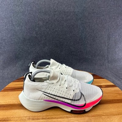 Nike Air Zoom Tempo NEXT% Flyknit Womens 4 CI9924-100 White Hyper Violet