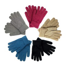 GOLEDLF Winter Magic Gloves for Adults, 5 Pairs of Medium, Multicoloured