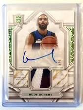 RUDY GOBERT 2023-24 TOPPS ROYALTY PATCH GREEN AUTO /5
