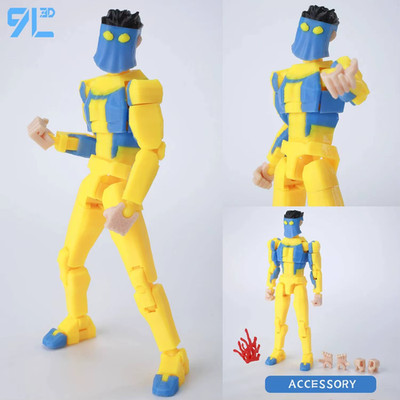 3D Printed Multi-Jointed Action Figure Shapeshift Robot Mannequin Model Toy Gift