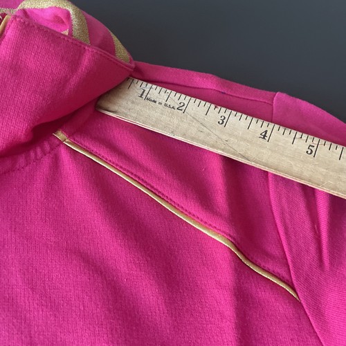 Quacker Factory Sz XS Jacket Full Zip & Tank Top Pink Rhinestone Athleisure NEW - Picture 13 of 21