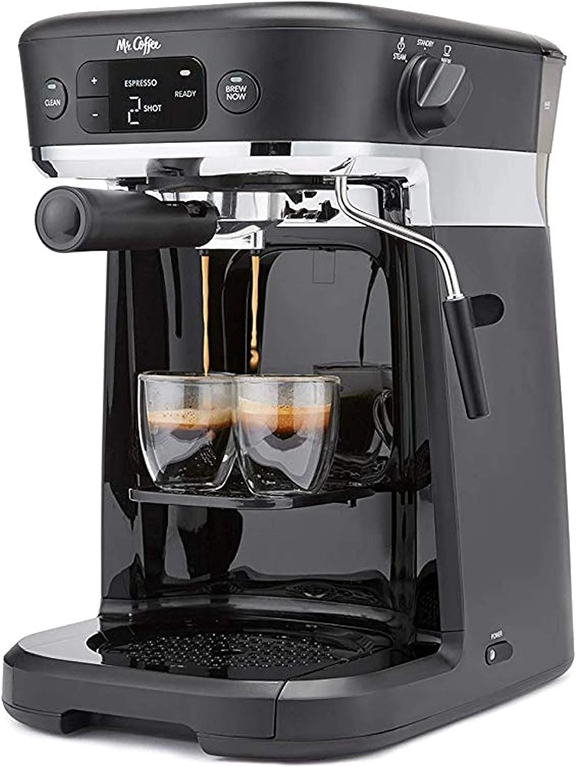 All-In-One Coffee Maker with Thermal Carafe & Milk Frother, Black