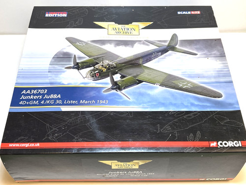 Corgi Aviation Archive Junkers Ju88A AA36703 1:72 Scale. Mint
