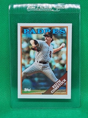  1988 TOPPS Baseball #778 KEITH COMSTOCK  Blue Padres CORRECTED Error ~ MINT