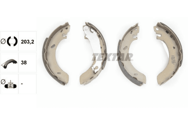Bremsbackensatz Hinterachse FüR Ford Escort V Cabriolet Turnier VI Stufenheck-image