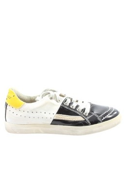 PRIMABASE Schnürsneaker Damen Sneaker Gr. DE 35 weiß-schwarz Casual-Look