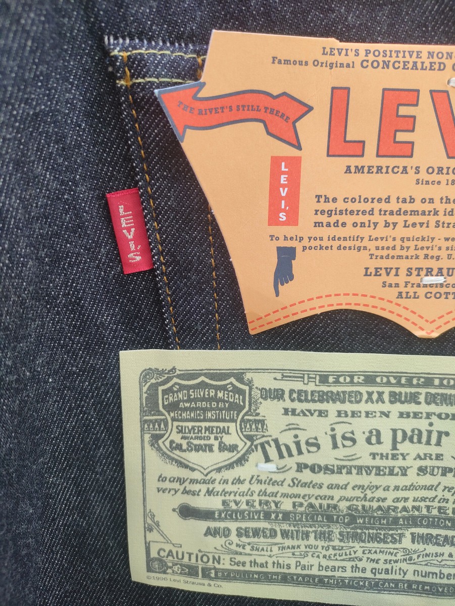 New Levi's Vintage Clothing 501Z XX 1954 Selvedge 33x32 31x32 Made