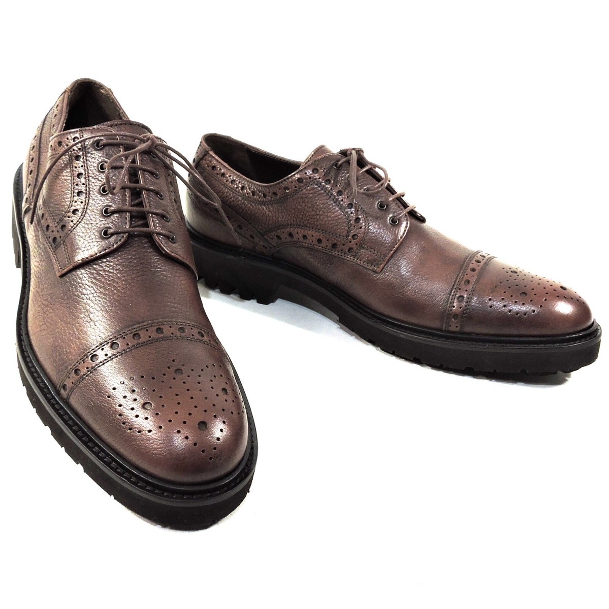 BALDININI 🇮🇹 MEN'S BROWN SOFT LEATHER COMFORT OXFORD | eBay