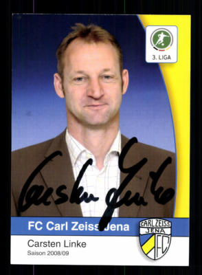 Carsten Linke autograph card Carl Zeiss Jena 2008-09 original + A 192804