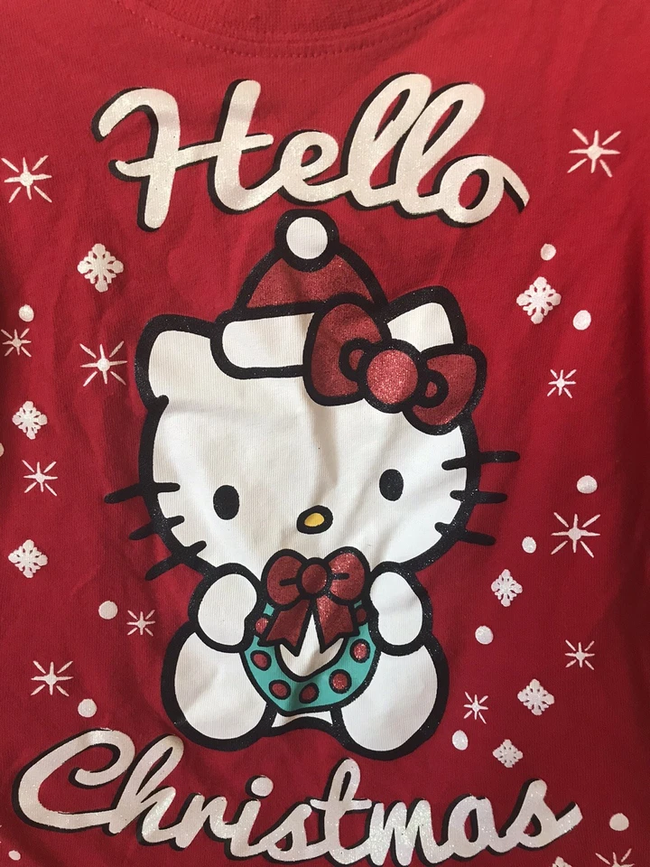 Lote de 3 Conjunto de Pijama Pantalones Top Manga Larga Sanrio Hello Kitty Talla 18-24M 2T Foto 3 de 4