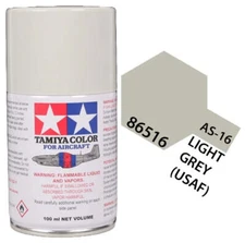 Tamiya 86516 AS-16 Light Gray (USAF) Aircraft Lacquer Spray Paint 100ml - US