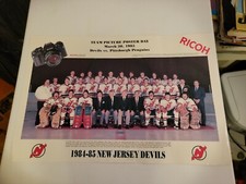 New Jersey Devils Rare  1984-85 Team Poster